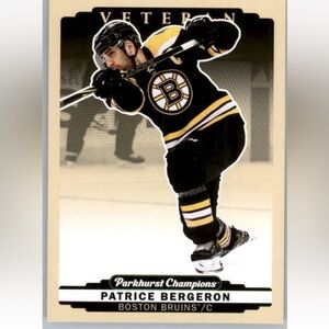 ❤️6/$6❤️ Patrice Bergeron 2022/23 Parkhurst Boston Bruins Hockey Card